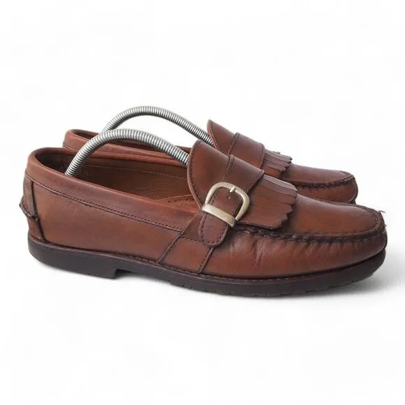 Allen Edmonds Waterbury Kiltie Buckle Slip-on Leather Loafers Men's 10D