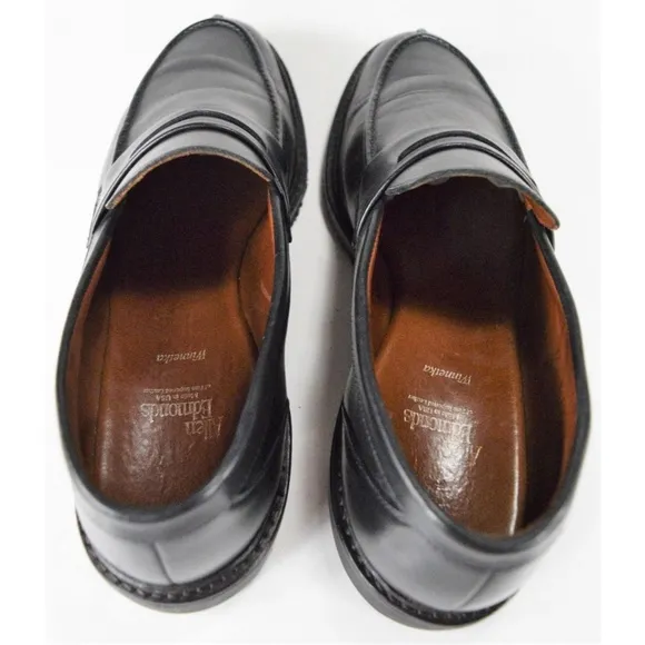 Allen Edmonds Winnetka Black Leather Penny Loafers