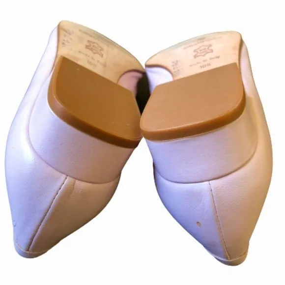 Amalfi Vintage 90's Pink Leather Loafer Bow