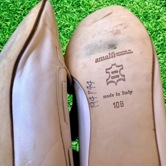 Amalfi Vintage 90's Pink Leather Loafer Bow