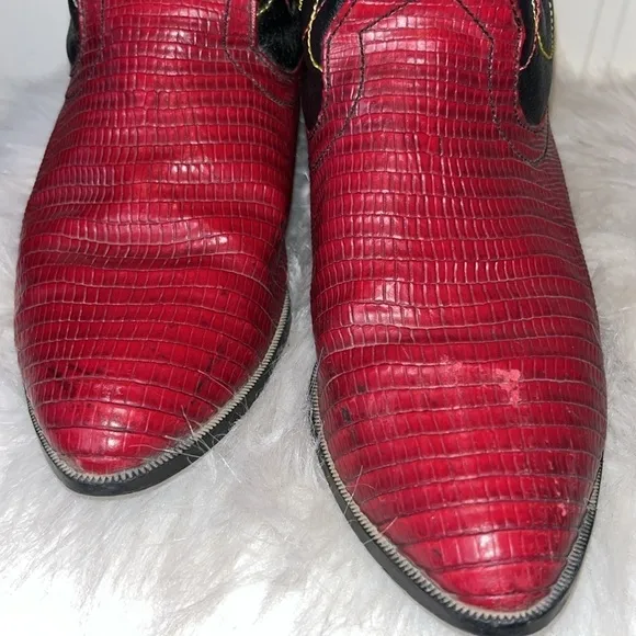 Amazing Patriotic America USA stars leather cowgirl boots size 6.5