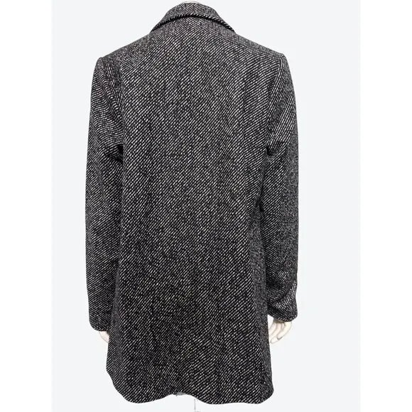 Ambiance Outerwear Black White Tweed Style Blazer Size Small