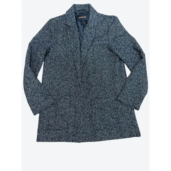 Ambiance Outerwear Black White Tweed Style Blazer Size Small