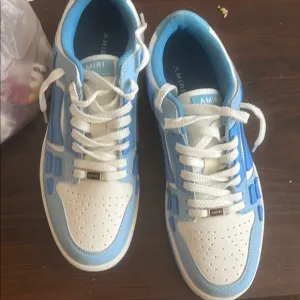 Amiri Kids Blue and White Sneakers