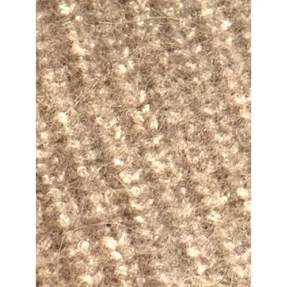 &amp; Other Stories Beige Ribbed Alpaca Blend Crop top Turtleneck Sweater Size Small