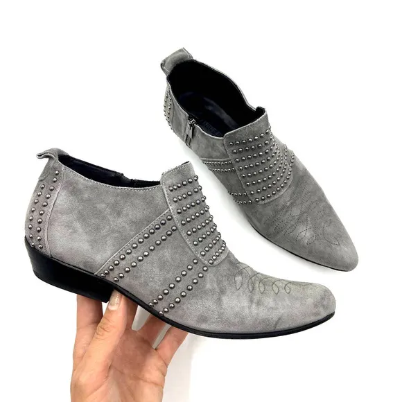 Anine Bing Low Charlie Bootie Grey Gray Size 37