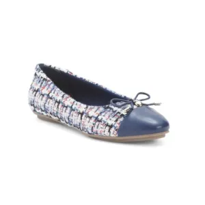 ANNE KLEIN Blue Multi Leather Luci Flats