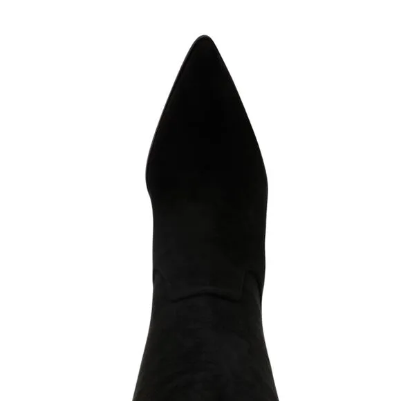 Anne Klein Women's Ware Pointed Toe Knee High Boots Black Size 8 1/2