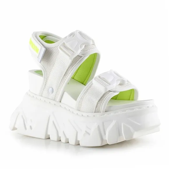 Anthony Wang Goose Berry 03 - White 8.5 Platform Women's Buckle Sandals