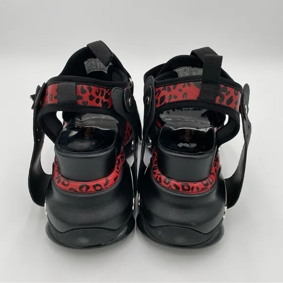 Anthony Wang Y2K Strappy Star Fruit-01 Platform Sandals Goth Black Red Size 8.5