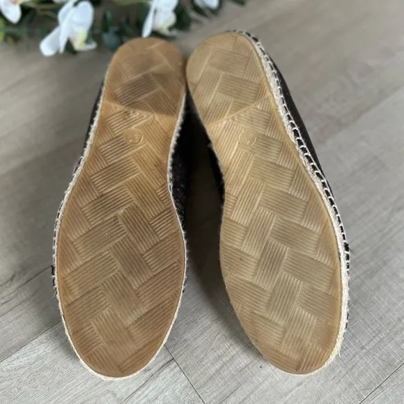 ANTHROPOLOGIE KMB 41 / 10 Metallic Bronze Jorinda Espadrille Leather Sneakers