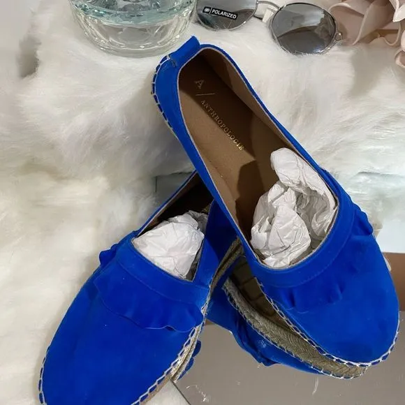 Anthropologie Ruffled Espadrilles