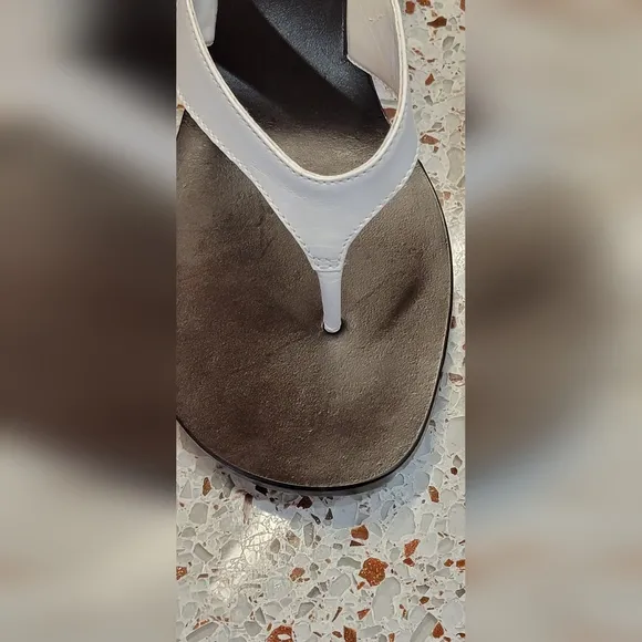 ANTONIO MELANI Mahogany Wedge Sandals