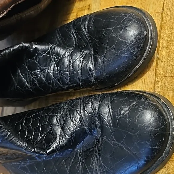 ANYI LU TAYLOR Made In Italy Black Crocodile/BRN CALF handmade in Italy size 39