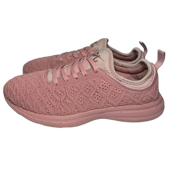 APL Lululemon Women’s Size 8.5 Triple Pink Rose Techloom Pro W Knit Sneakers