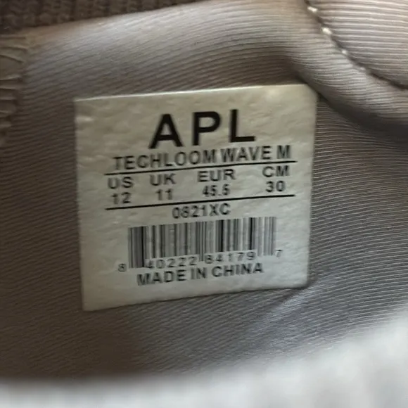 APL Techloom Wave Casual Sneakers Gray Size 12