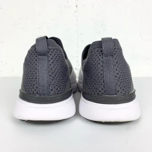 APL Womens Techloom Bliss Sneakers Grey White Tan Slip On Lightweight Size 8