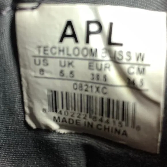 APL Womens Techloom Bliss Sneakers Grey White Tan Slip On Lightweight Size 8