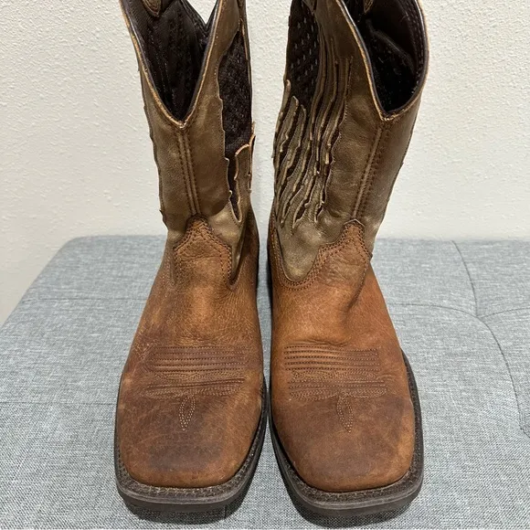 Ariat Supports My Country VenTEK Leather Cowboy Boots