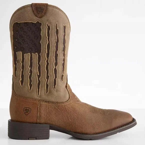 Ariat Supports My Country VenTEK Leather Cowboy Boots