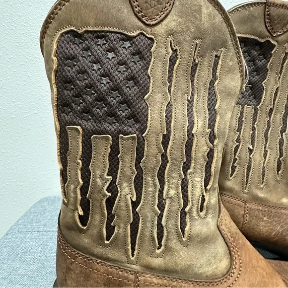 Ariat Supports My Country VenTEK Leather Cowboy Boots