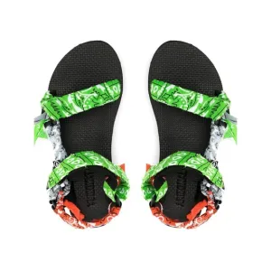 Arizona Love Trekky Mix BandanaSandal- Green, Red NEW