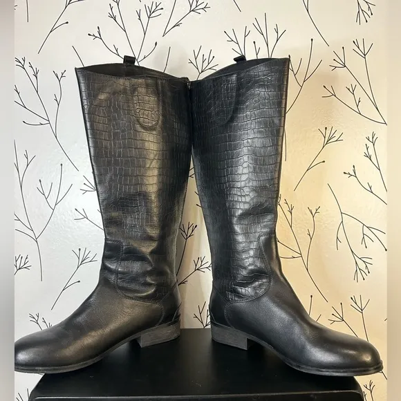 Array Derby Knee High Riding Boots