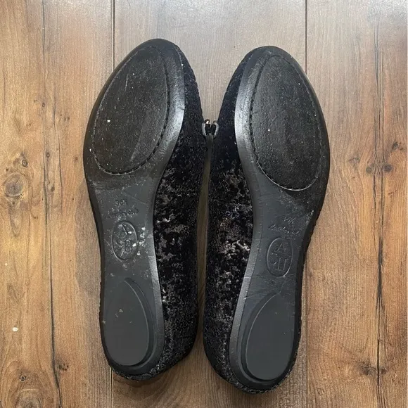 ASH ILKS Sequined Jeweled Skull Charmed Flats​​