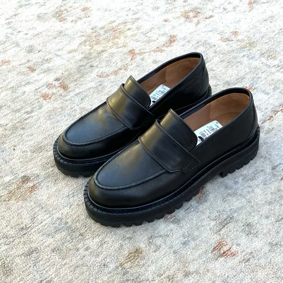 ATP Atelier Black Loafers NWT Vibram Sole Women’s Sz 5