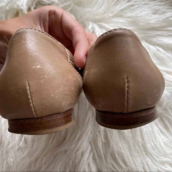 ATTILIO GIUSTI LEOMBRUNI cap toe ballet flats 7.5