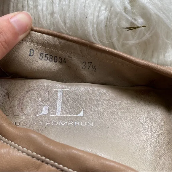 ATTILIO GIUSTI LEOMBRUNI cap toe ballet flats 7.5