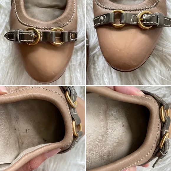 ATTILIO GIUSTI LEOMBRUNI cap toe ballet flats 7.5