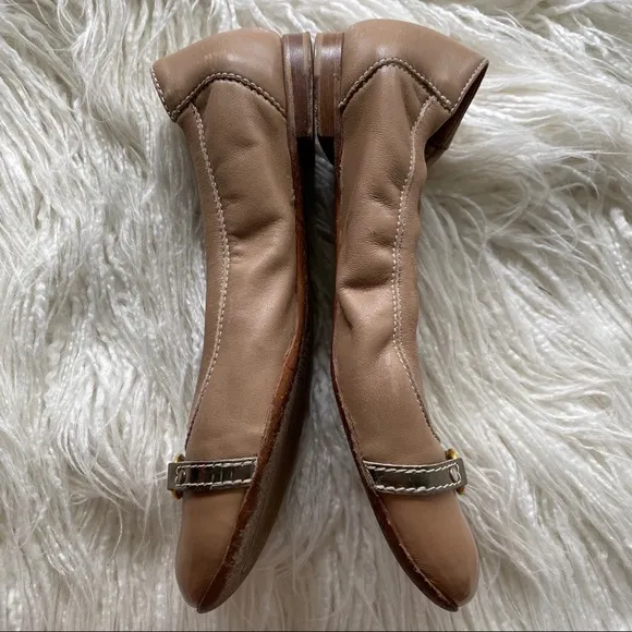 ATTILIO GIUSTI LEOMBRUNI cap toe ballet flats 7.5
