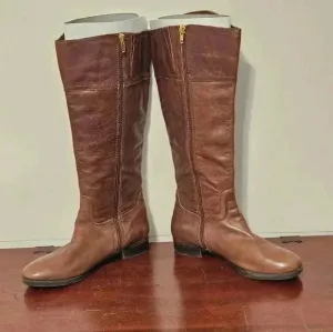 Audrey Brook cognac leather boots Size 6.5