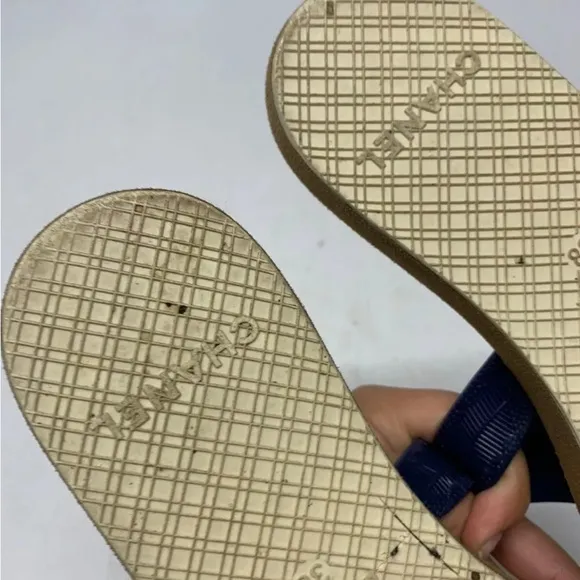 Authentic RARE Chanel Navy Blue Sandals, Size 38