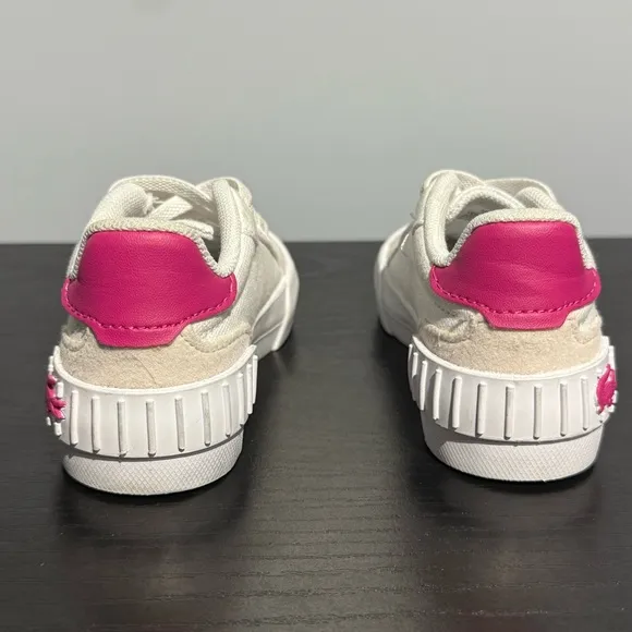 Babies White and Pink Sneakers