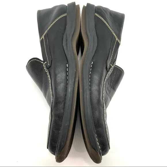 Bacco Bucci Black Leather Italian Loafers 9