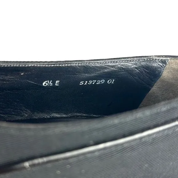 Bally Suisse Club Black Loafers Fabric Tuxedo Shoes