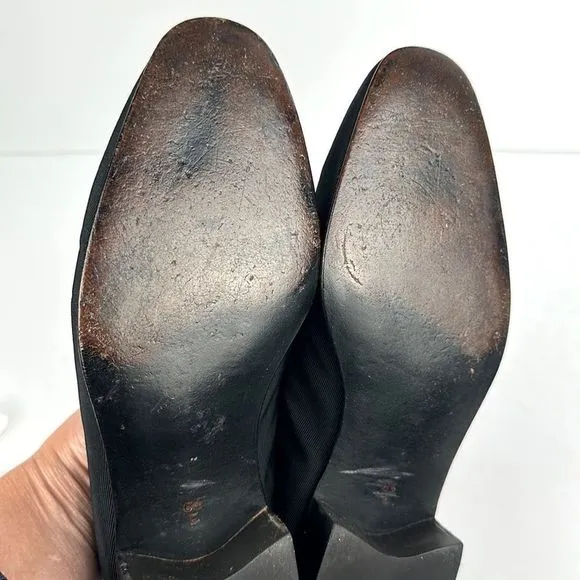 Bally Suisse Club Black Loafers Fabric Tuxedo Shoes