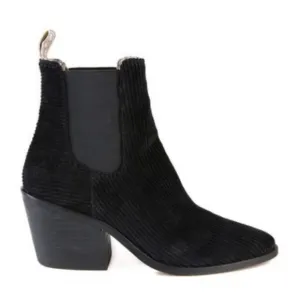 Band of Gypsies Shadow corduroy black ankle boots.