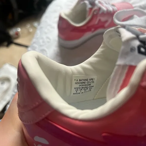BAPE Pink Sneakers