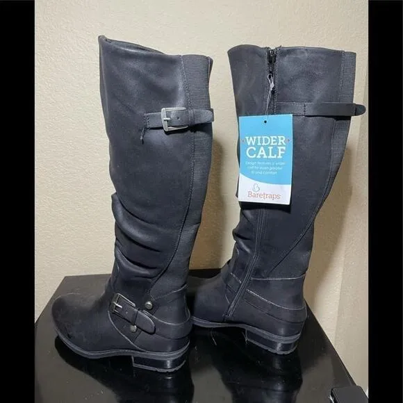 Baretraps Wide Calf Boots Size 5.5 NEW