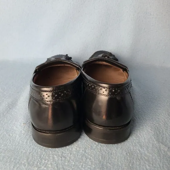 Bass GRAMMER I Tassel Kiltie Loafers Men's Size 8.5M Black 2553-001