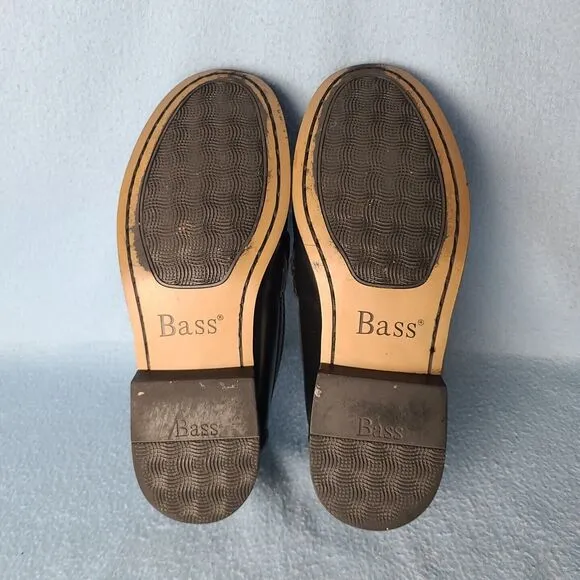 Bass GRAMMER I Tassel Kiltie Loafers Men's Size 8.5M Black 2553-001