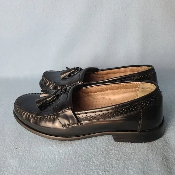 Bass GRAMMER I Tassel Kiltie Loafers Men's Size 8.5M Black 2553-001