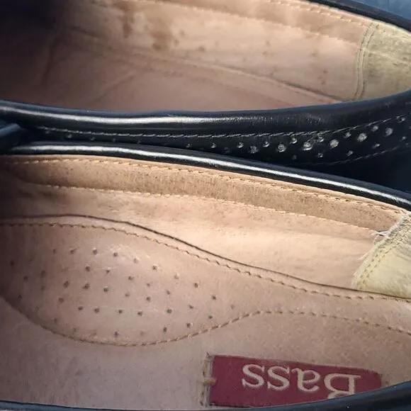 Bass GRAMMER I Tassel Kiltie Loafers Men's Size 8.5M Black 2553-001
