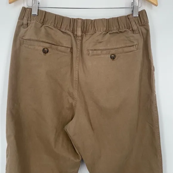 Bearbottoms Mens Dark Khaki Elastic Ankle 4 Pocket Zipper Fly Joggers Size Large