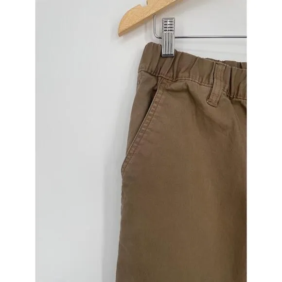 Bearbottoms Mens Dark Khaki Elastic Ankle 4 Pocket Zipper Fly Joggers Size Large