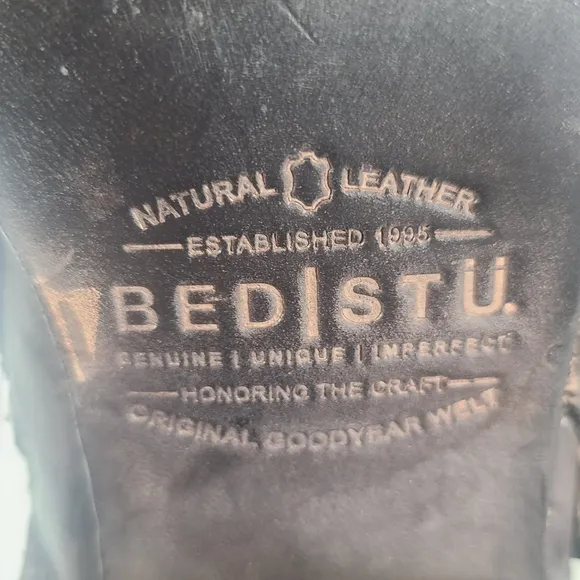 Bed Stu Blaire Graphite Leather Vibram Sole Boots Women Size 7