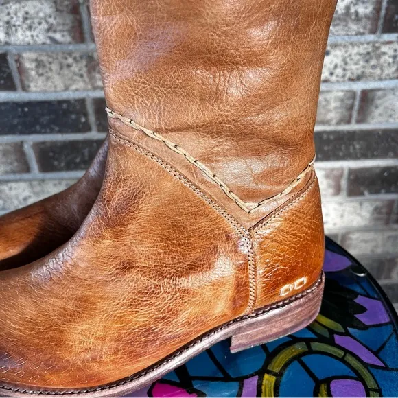 Bed Stu Cobbler Series Manchester Tall Leather Boots Brown Boho Soft Supple